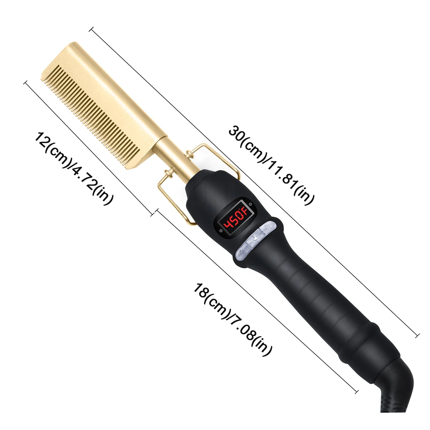 CowLost | tools-hair-iron-straightener-lcd-hot-comb-for-wet-dry-use |16