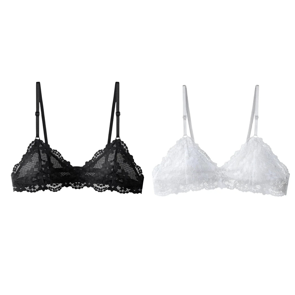 CowLost | product_id-wireless-lace-push-up-backless-bralette-for-women-non-wire-solid-color-bra |15