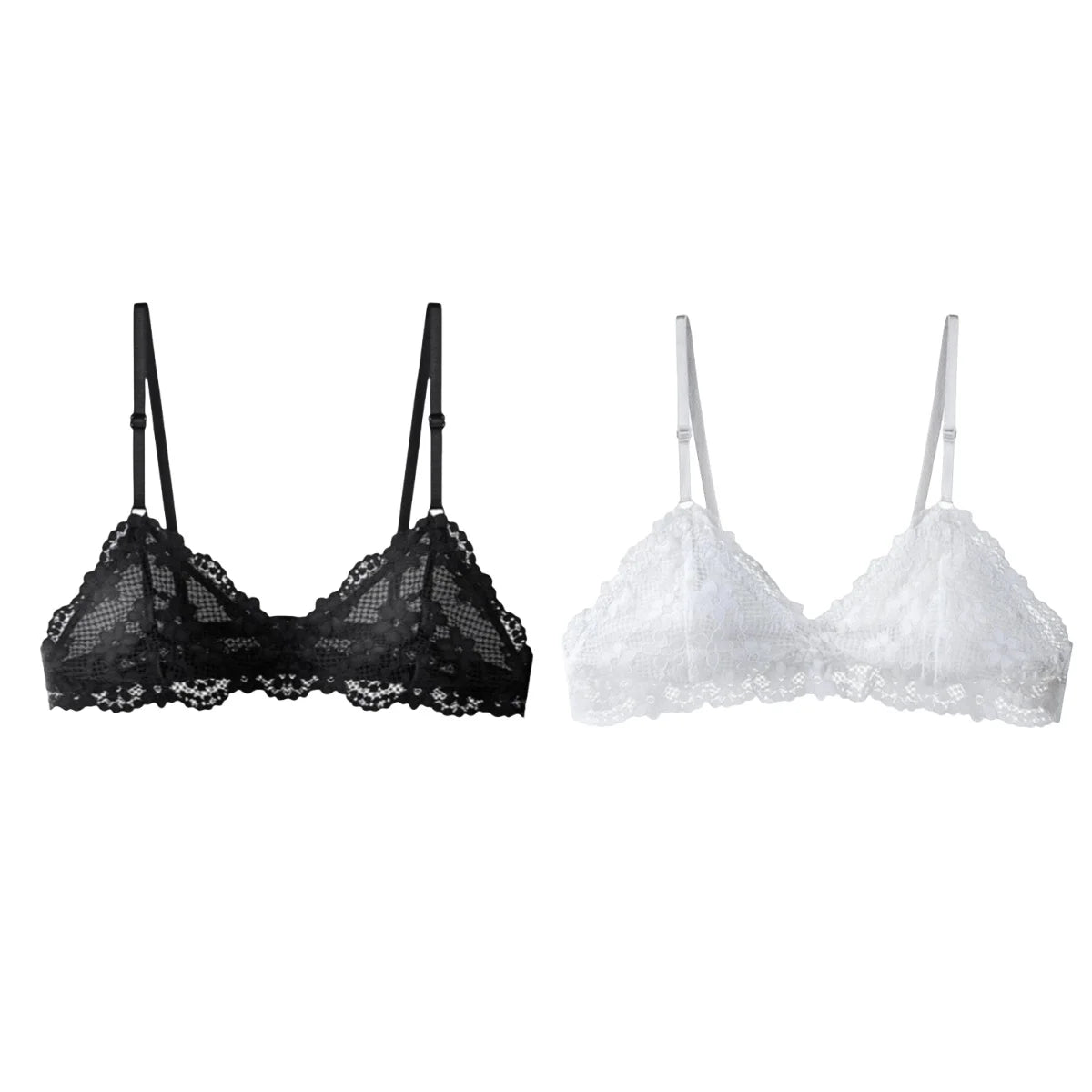 CowLost | product_id-wireless-lace-push-up-backless-bralette-for-women-non-wire-solid-color-bra |15
