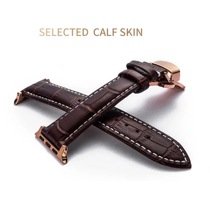 CowLost | watch-bands-product_id-leather-watchband-with-butterfly-buckle-for-apple-watch-series-7-45mm-41mm-se-44mm-40mm-42mm-38mm |5