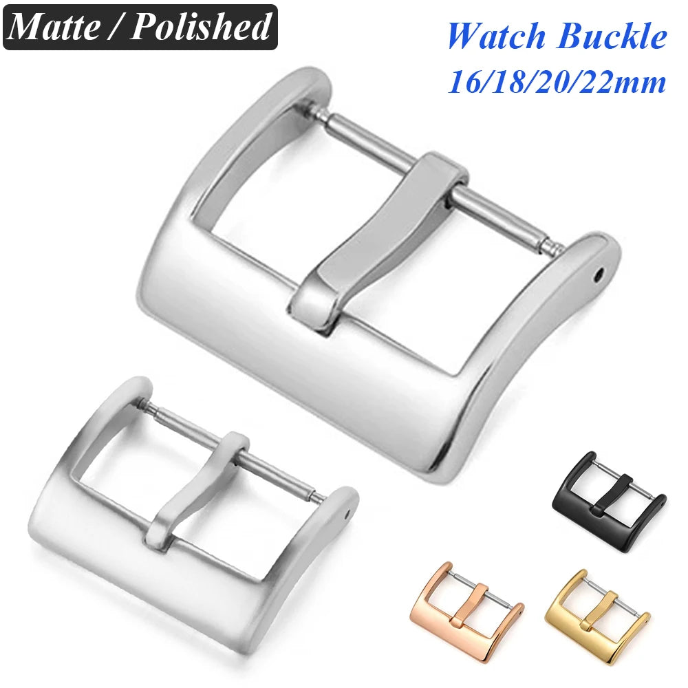 CowLost | watch-buckle-16mm-18mm-20mm-22mm-stainless-steel-watch-clasp-accessories-replacement-buckle-for-leather-silicone-watch-strap |1