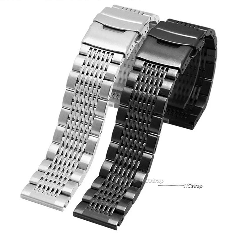 CowLost | product_id-stainless-steel-mesh-watchband-18-24mm-for-seiko-rolex-with-folding-clasp |2