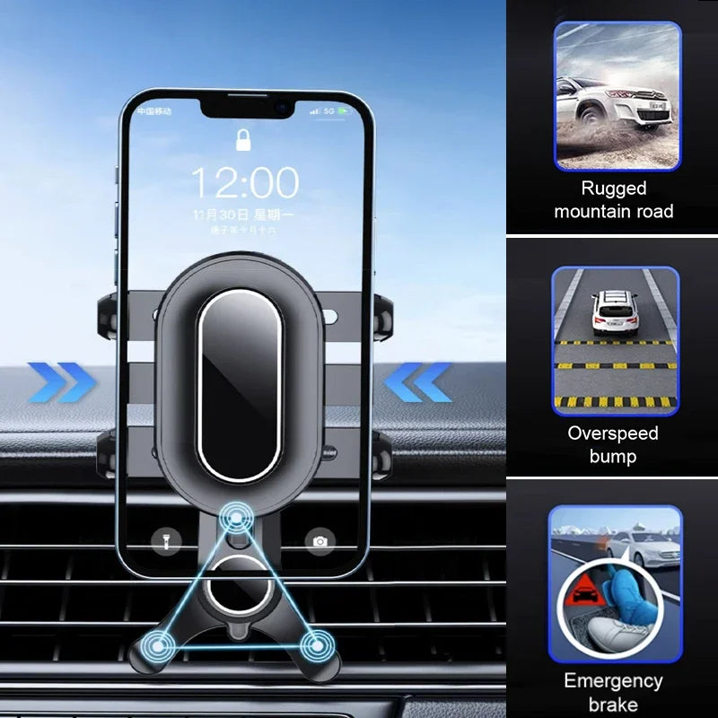 CowLost | mobile-phone-car-mounts-product_id-gravity-car-air-vent-phone-holder-360-rotation-mobile-stand-clip-mount |4