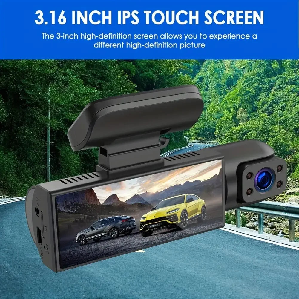 2 Lens Dash Camera WIth 32GB Memory Card 1080P