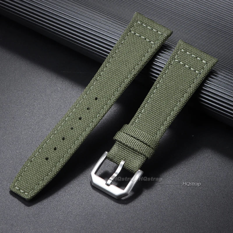 CowLost | product_id-waterproof-nylon-canvas-watch-strap-for-iwc-pilot-20-22mm-unisex-sport-wristband |8