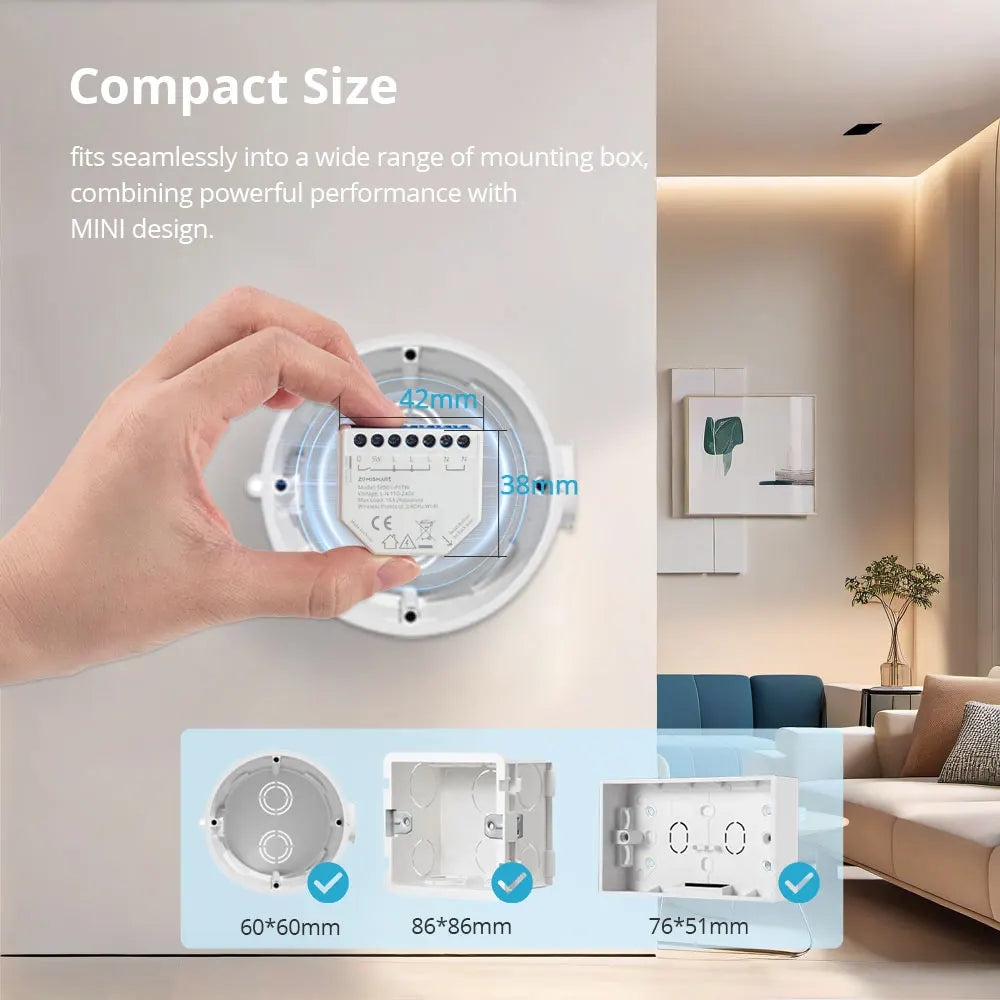 CowLost | zemismart-wifi-smart-mini-inline-switch-16a-1-gang-relay-with-power-monitor |2