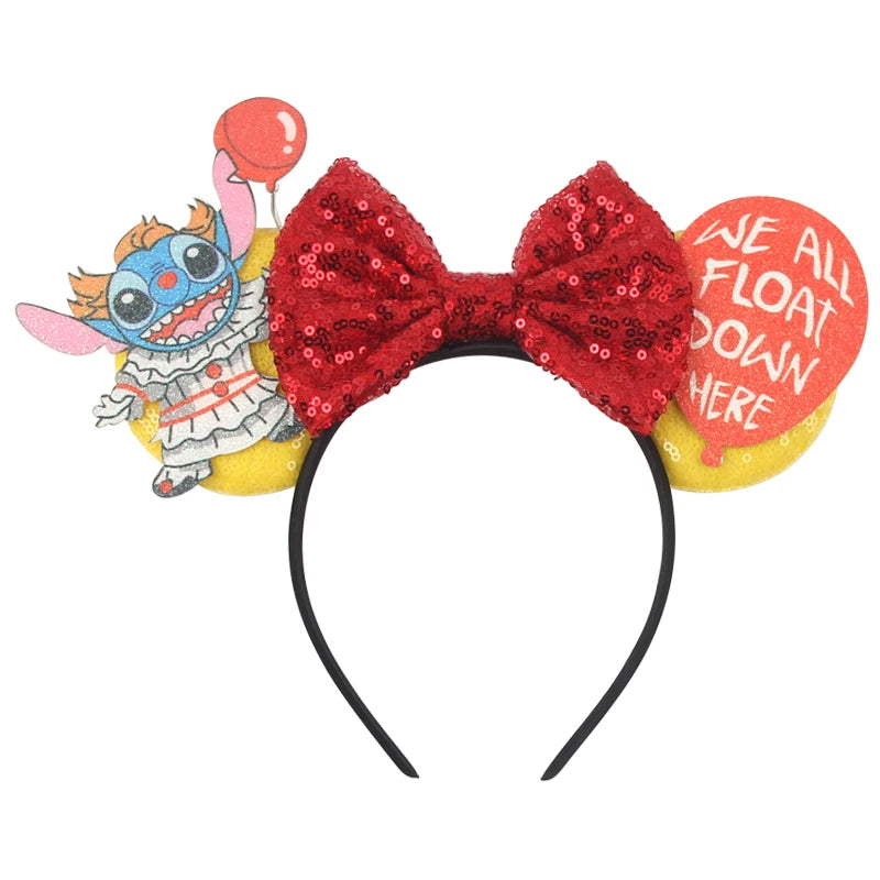 CowLost | cartoon-lilo-stitch-head-band-girls-sequins-bow-hairband |38