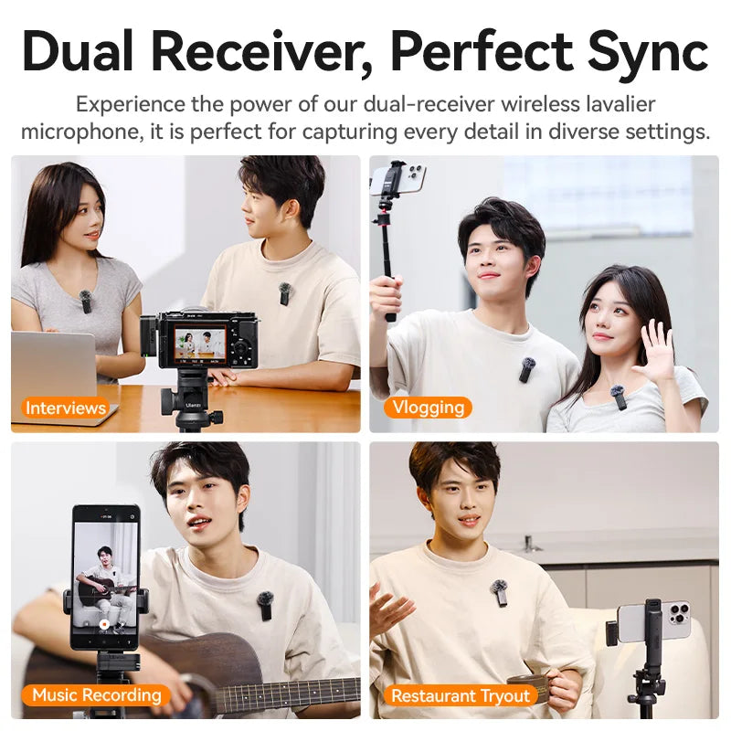 CowLost | ulanzi-a100-wireless-microphone-lavalier-mic-for-iphone-16-15-pro-max |4