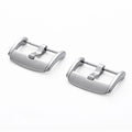 20mm Stainless Steel Watch Buckle Clasp for Leather Strap Replacement Silver Pin