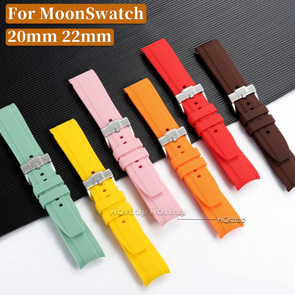 CowLost | product_id-curved-end-silicone-watch-strap-20mm-22mm-waterproof-for-swatch-omega-moonswatch |8