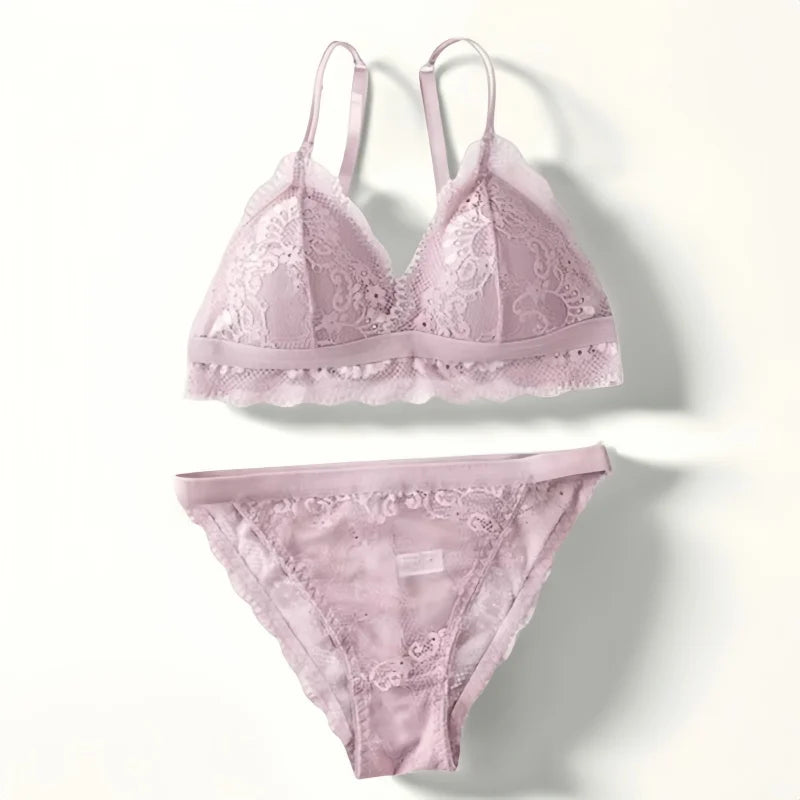 CowLost | product_id-women-lace-push-up-bra-and-brazilian-panties-lingerie-set |3