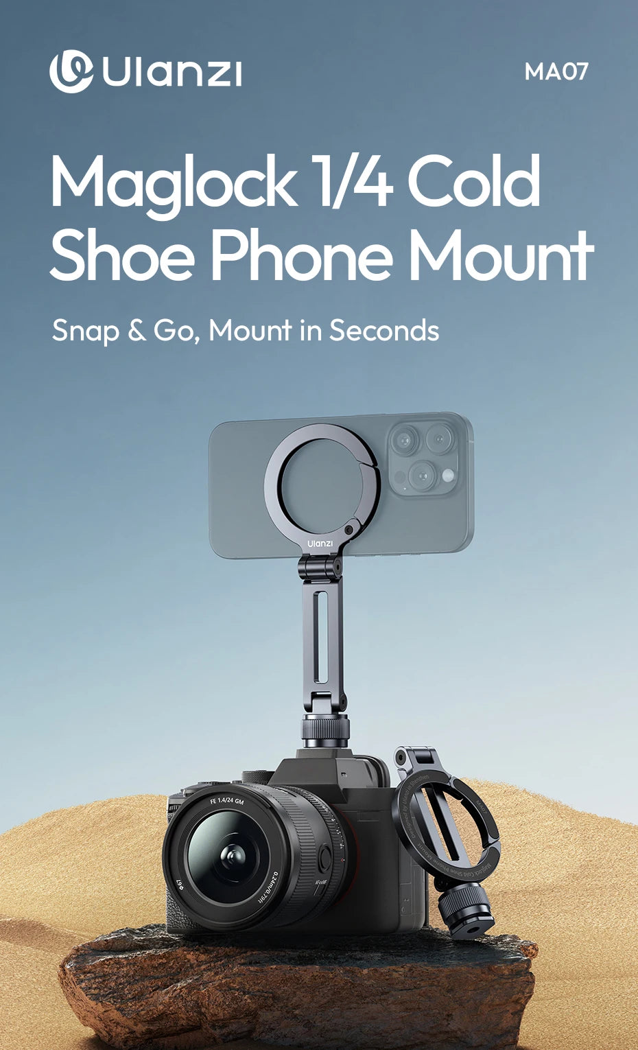 CowLost | double-side-magnetic-phone-mount-for-camera-tripod-for-iphone-16-15-14-13 |7