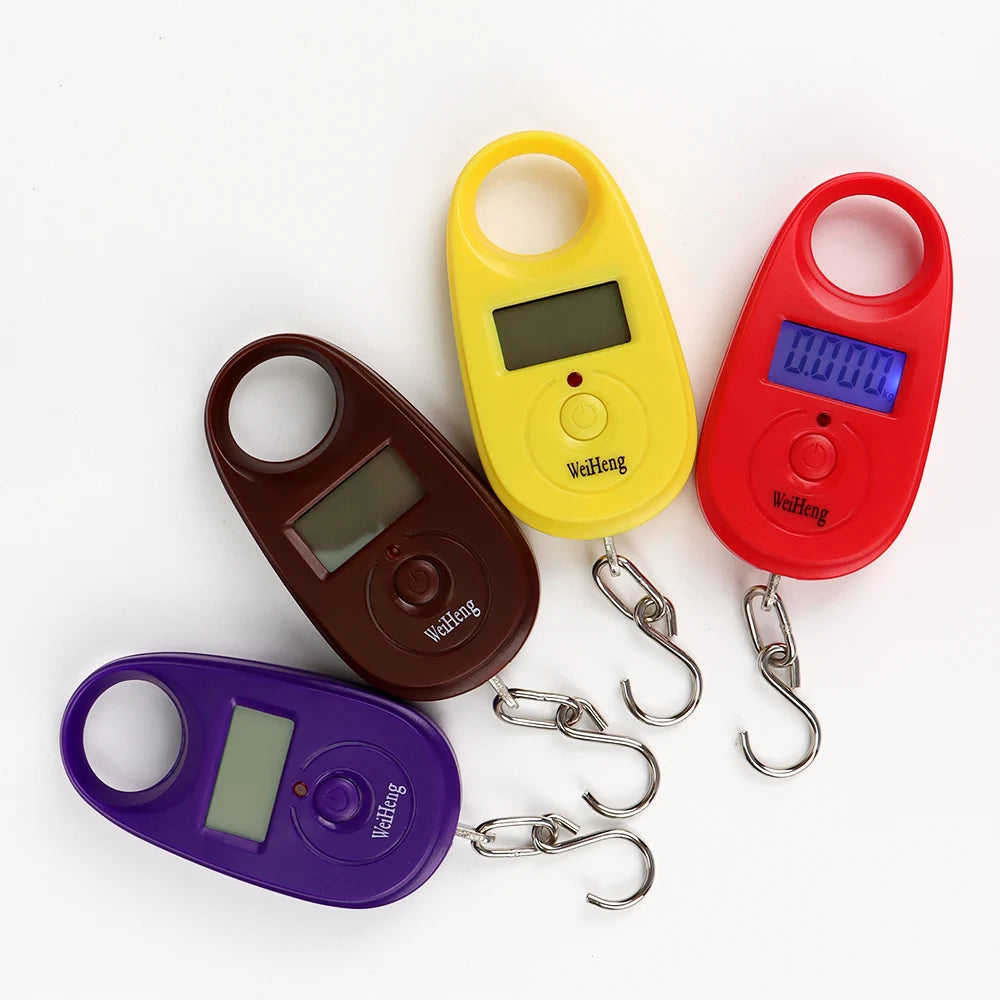 25kg 5g Mini Portable Digital Hook Scale with Backlit LCD for Luggage Fishing Weighing