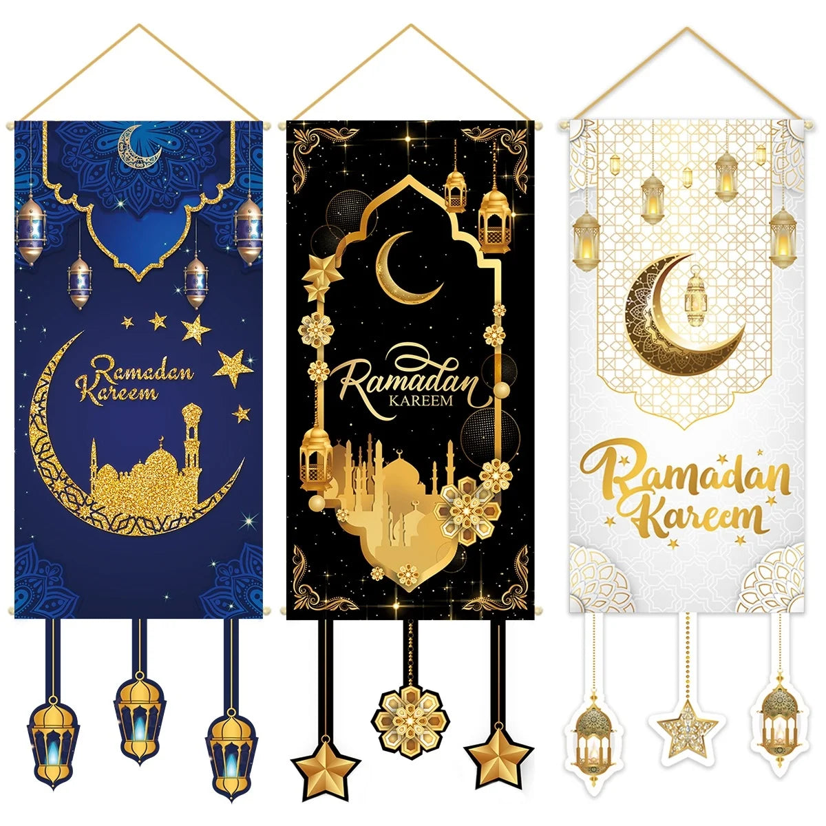 CowLost | ramadan-kareem-hanging-flag-ramadan-decoration |4