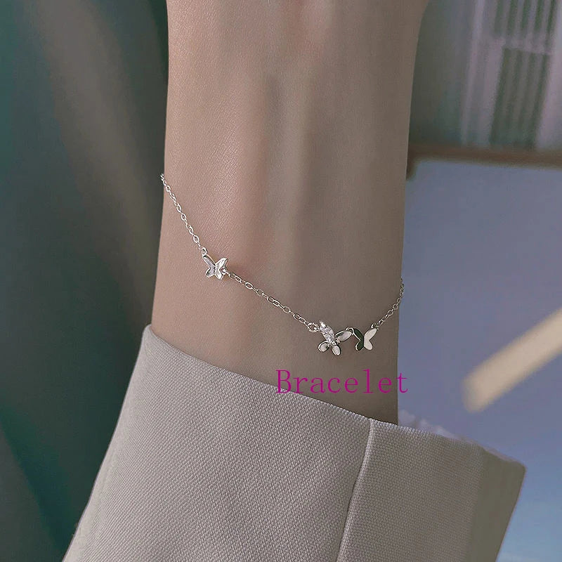 CowLost | handbags-sam-panda-925-sterling-silver-butterfly-zircon-tassel-anklet-for-women |44