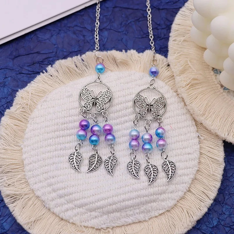 CowLost | product_id-alloy-dream-catcher-butterfly-car-rearview-mirror-pendant-auto-decoration-gift |9