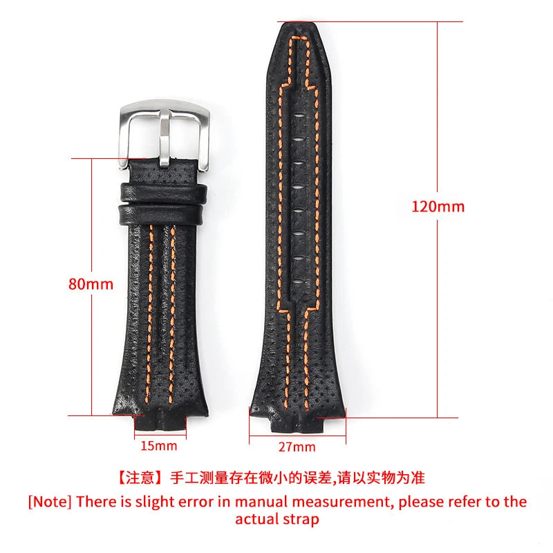 CowLost | product_id-leather-watch-strap-15x27mm-waterproof-for-seiko-snl017p1-snl029p2-sna595p2-snl021p1 |5