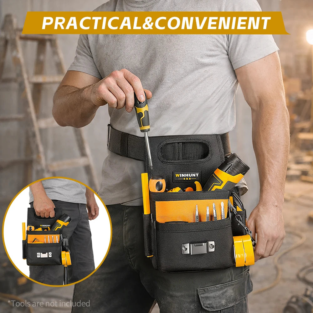 CowLost | product_id-multi-pocket-tool-belt-pouch-with-adjustable-strap-durable-electrician-drill-holster-portable-carpenter-organizer |4