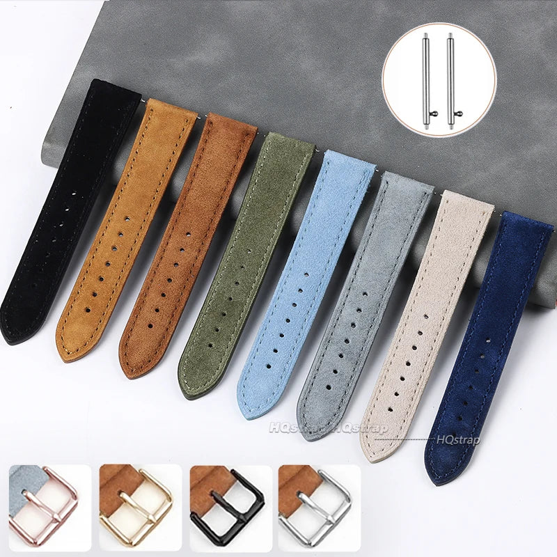 CowLost | product_id-genuine-suede-leather-watchband-18-24mm-handmade-stitching-for-seiko-rolex |9