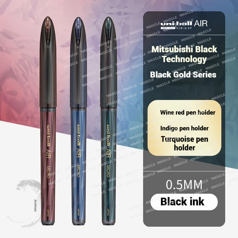 CowLost | product_id-uni-ball-air-uba-188-black-gold-series-gel-pen-quick-dry-high-end-office-pen |37