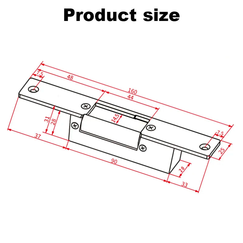 CowLost | locks-keys-product_id-12v-electric-strike-door-lock-for-access-control-intercom-system-nc-fail-safe-or-no-fail-secure |5