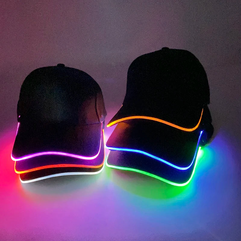 CowLost | fashion-led-glow-cap-outdoor-sport-sunshade-glowing-baseball-cap |7