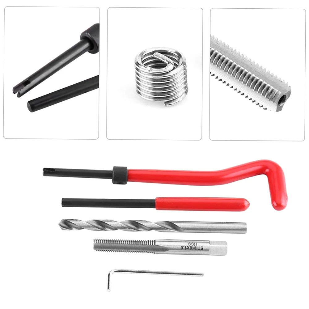 CowLost | product_id-15pcs-metric-helicoil-thread-repair-kit-m5-m14-m12x1-5-for-car-coil-tools |50