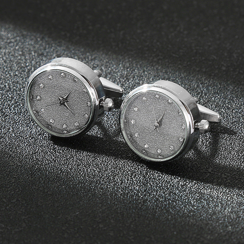 CowLost | luxury-cufflinks-watch-rotatable-electronic-functional-buckle-business |21