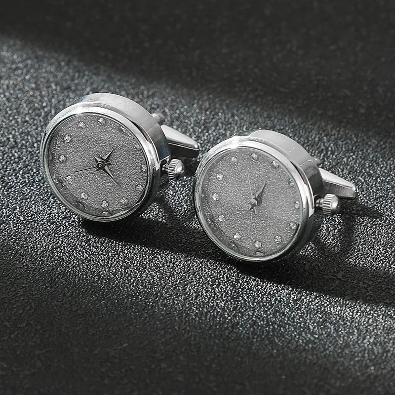 CowLost | luxury-cufflinks-watch-rotatable-electronic-functional-buckle-business |27