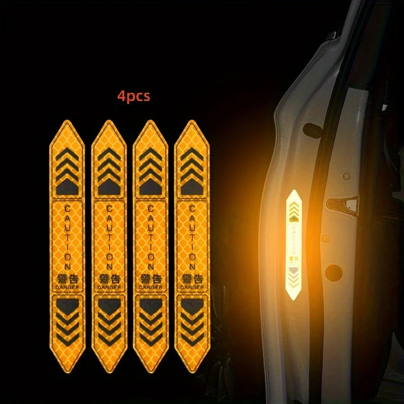 CowLost | vehicle-parts-accessories-4pcs-reflective-car-door-warning-stickers-for-night-safety |8