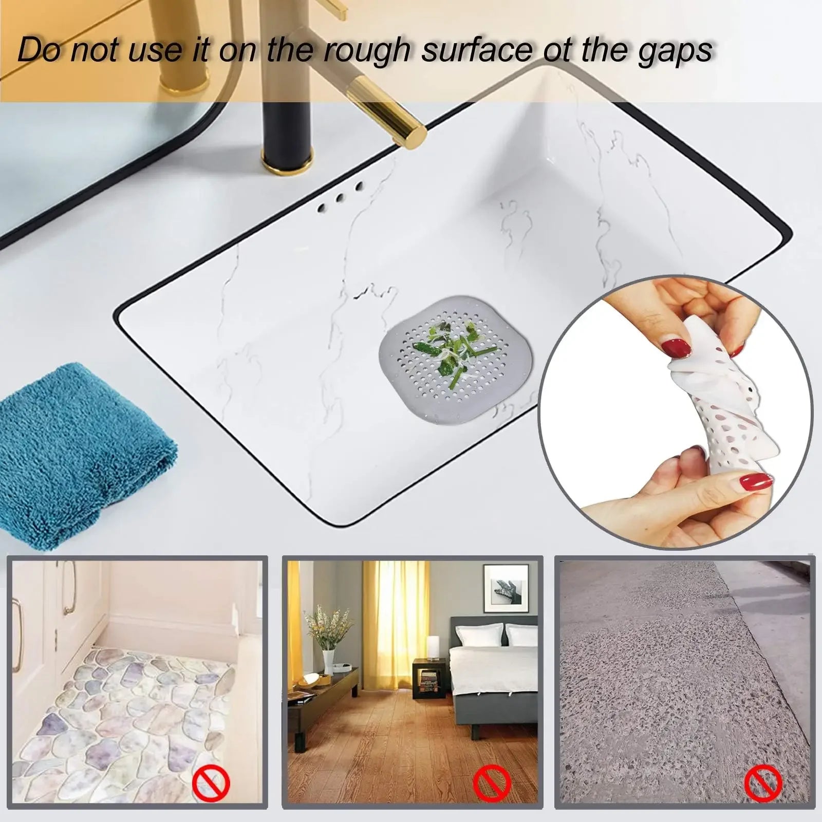 CowLost | product_id-silicone-drain-stopper-hair-catcher-sink-strainer-for-kitchen-bathroom |2