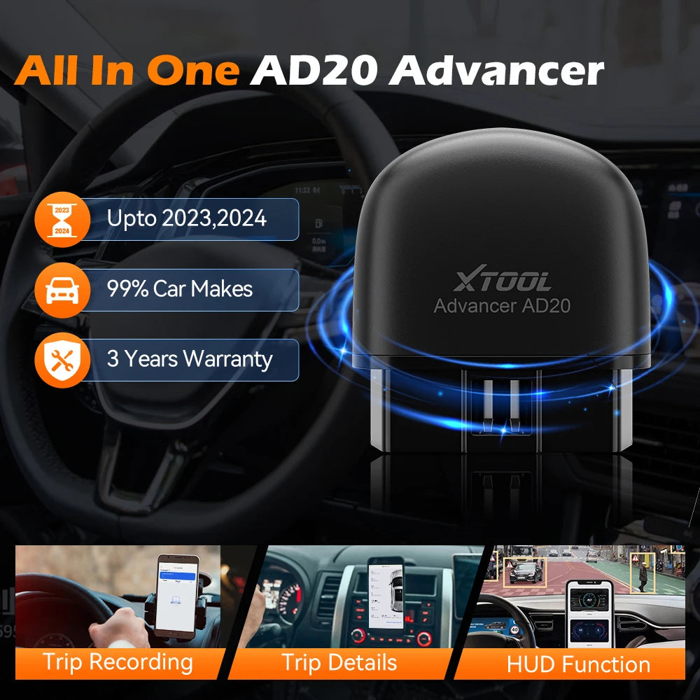 CowLost | xtool-advancer-ad20-mini-bluetooth-5-0-obd2-scanner-full-obd2-functions-car-diagnostic-scan-tool-read-clear-fault-code-universal |1
