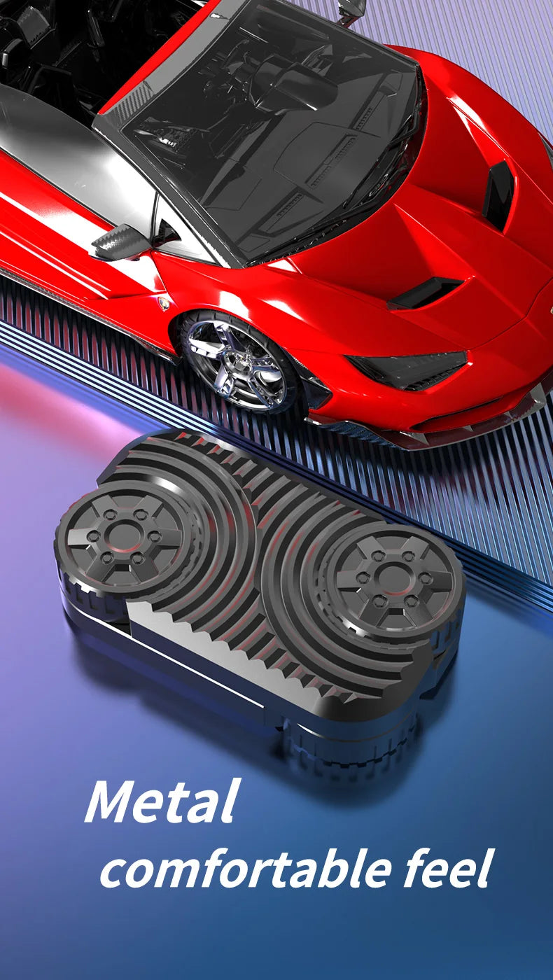 CowLost | wheel-edc-push-slider-metal-finger-gyro-desk-fidget-toys-adhd-anxiety-relief-decompression-games-for-adults-stress-relief-gifts |8