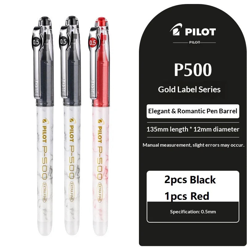 CowLost | product_id-pilot-p500-gold-series-0-5mm-gel-pen-6-colors-anti-smudge-marble-design-ideal-for-students-exams |49