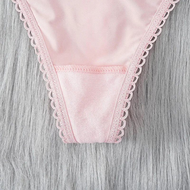 CowLost | womens-bow-lace-panties-french-style-sexy-lace-hollow-underwear |4