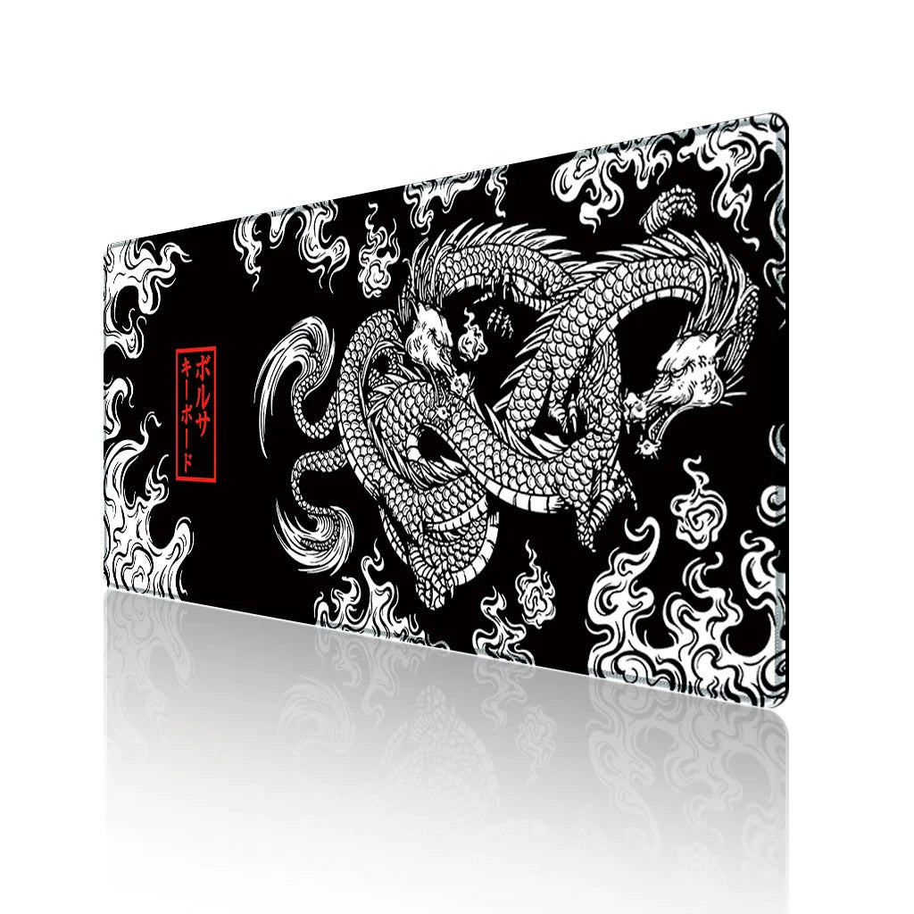 CowLost | japanese-dragon-large-gaming-mousepad |6