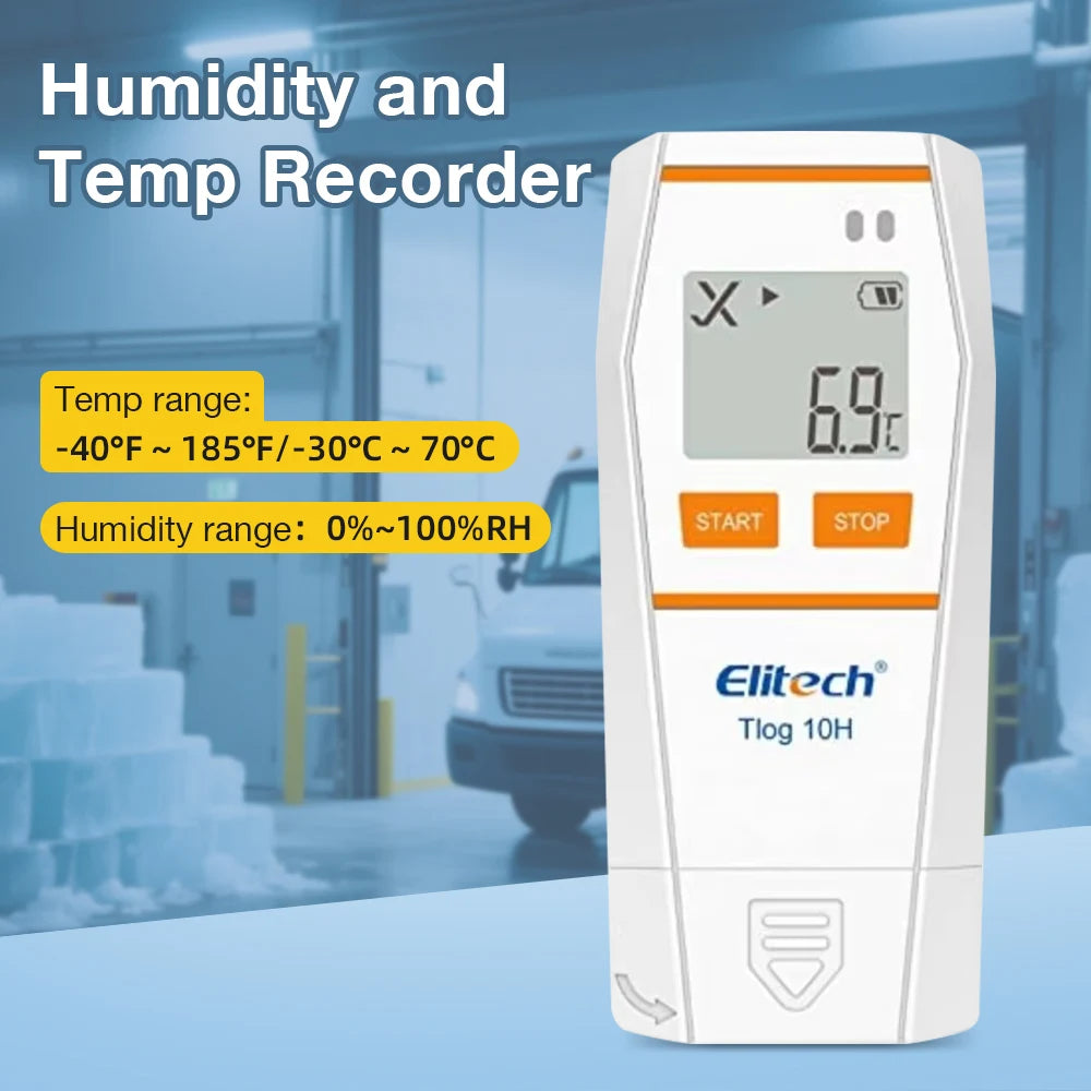 Tlog Series USB Temperature Humidity Data Logger LCD Ultra-low Temp Recorder for Cold-chain Lab