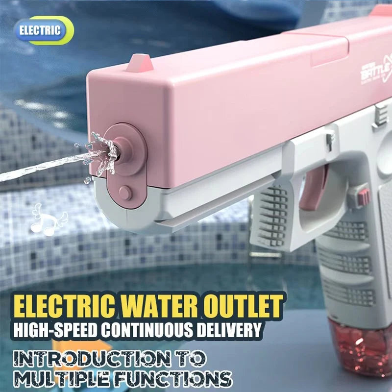 Portable Automatic Electric Burst Water Gun Toy for Kids Outdoor Play