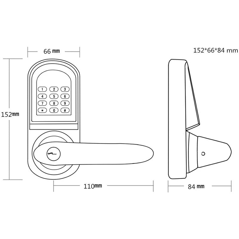 CowLost | locks-keys-product_id-smart-electronic-rfid-keypad-lock-with-rubber-push-button-handle-for-hotel-rental-apartment |2