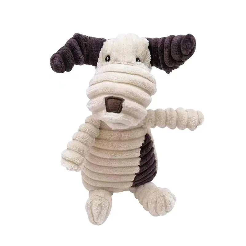 CowLost | dog-kennel-run-accessories-donkey-shape-corduroy-squeaky-dog-chew-toy |20