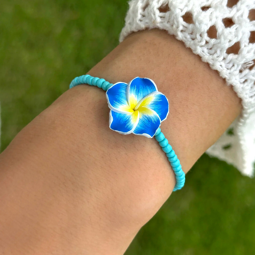 CowLost | bohemian-colorful-flower-bracelet-for-women-handmade-rice-beads-polymer-clay-flower-bracelets-girl-beach-party-daily-jewelry |6