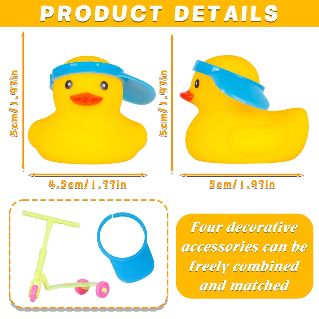 CowLost | product_id-yellow-rubber-duck-with-mini-scooter-car-dashboard-decoration-squeaky-toy-for-jeep-ducking-party-favors |2