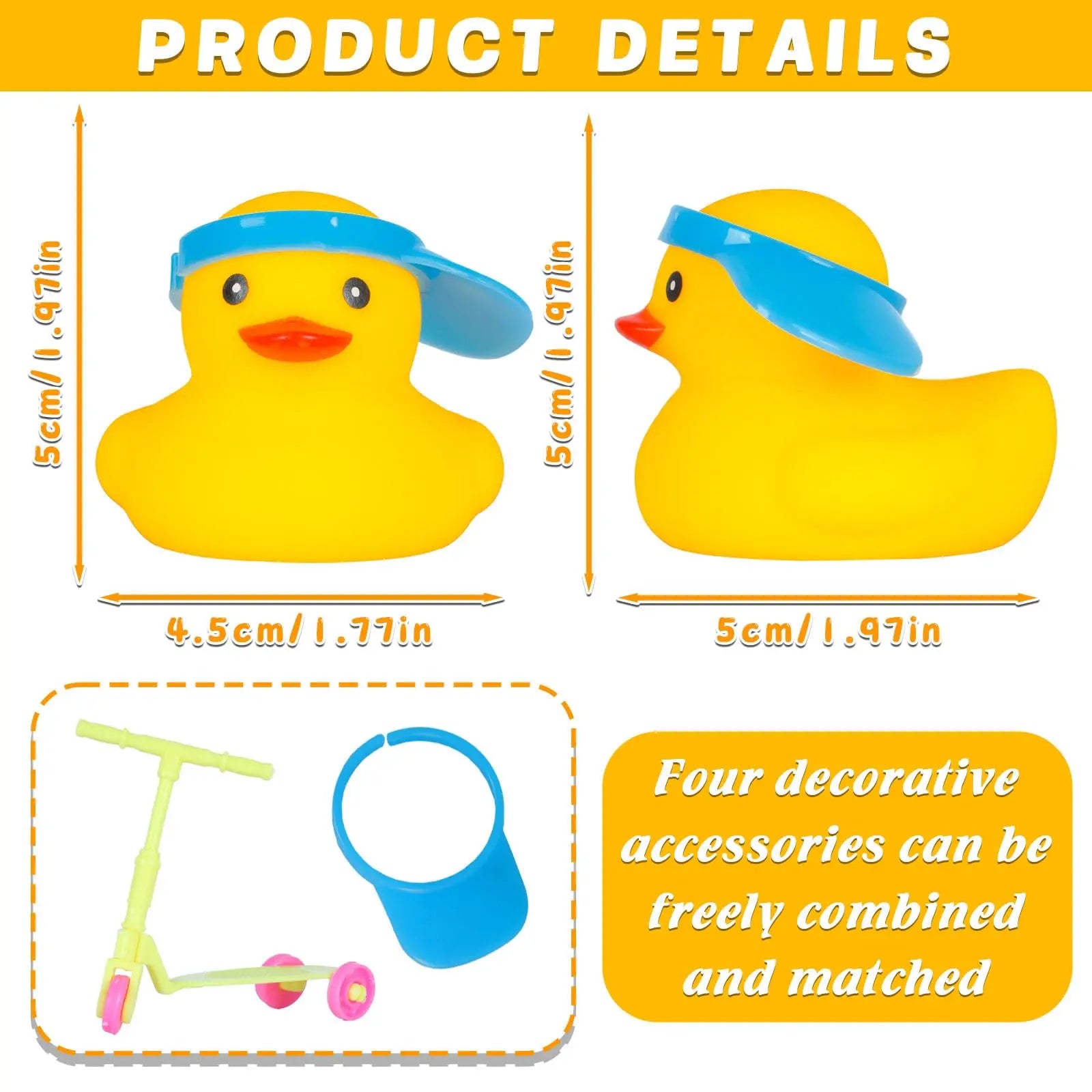 CowLost | product_id-yellow-rubber-duck-with-mini-scooter-car-dashboard-decoration-squeaky-toy-for-jeep-ducking-party-favors |2