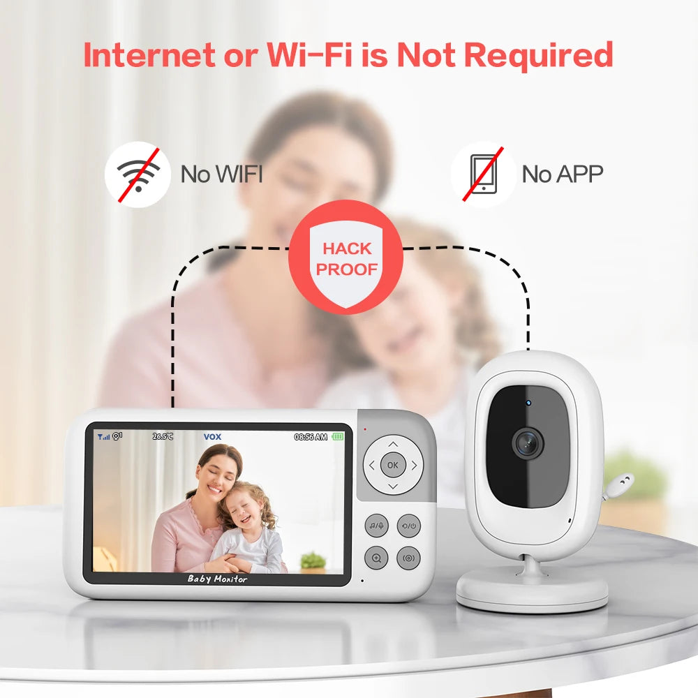 CowLost | 5-0-inch-720p-video-baby-monitor-camera-3x-digital-zoom-two-way-audio-auto-night-vision-300m-transmission-security-camera-vb618 |14