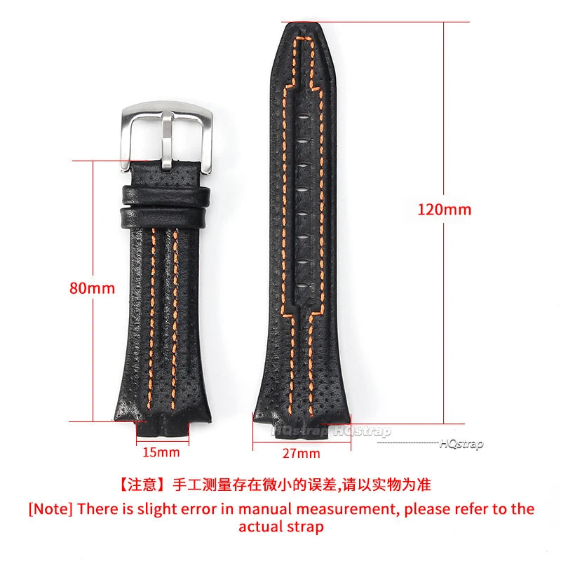 CowLost | bracelets-product_id-genuine-leather-waterproof-watchband-15x27mm-for-seiko-snl021p1-snl017p1-sna595p2-snl029p2-black-wrist-strap |6