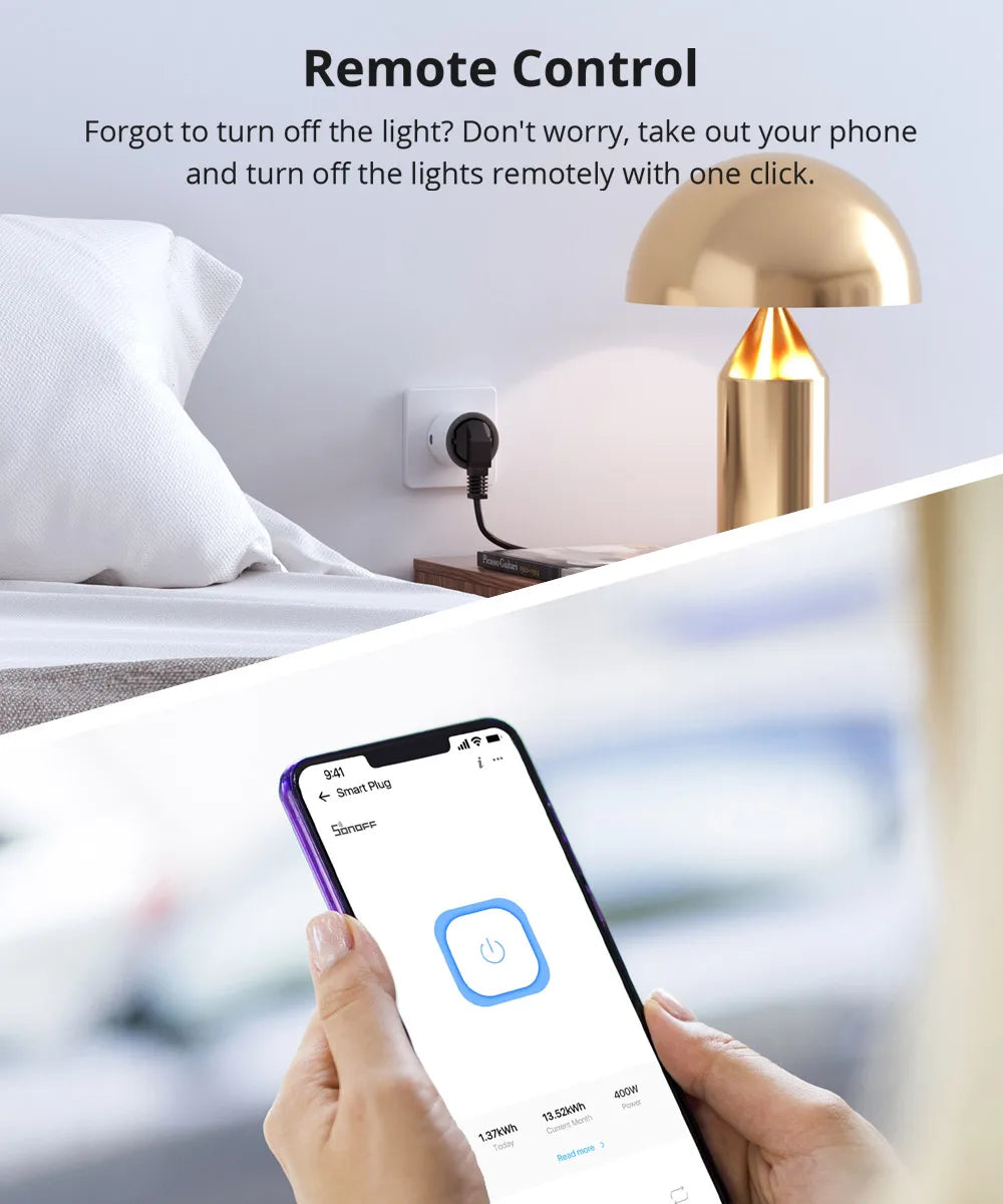CowLost | sonoff-s60-wifi-smart-plug-with-energy-monitor-smart-home-module-timer-wireless-smart-socket-via-ewelink-app-alexa-google-home |10