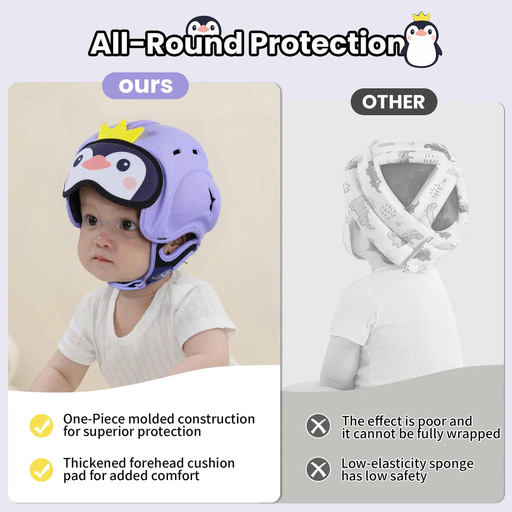 CowLost | mambobaby-guard-hat-penguin-safe-anti-shock-baby-helmet |4