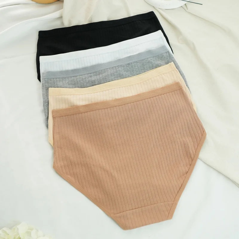 CowLost | product_id-3pcs-women-high-waist-cotton-briefs-tummy-control-breathable-underwear-m-xxl |1