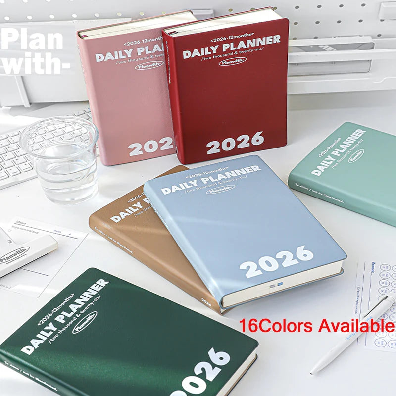 CowLost | product_id-planwith-2026-a5-planner-daily-weekly-monthly-agenda-notebook-with-multi-color-hard-cover |3