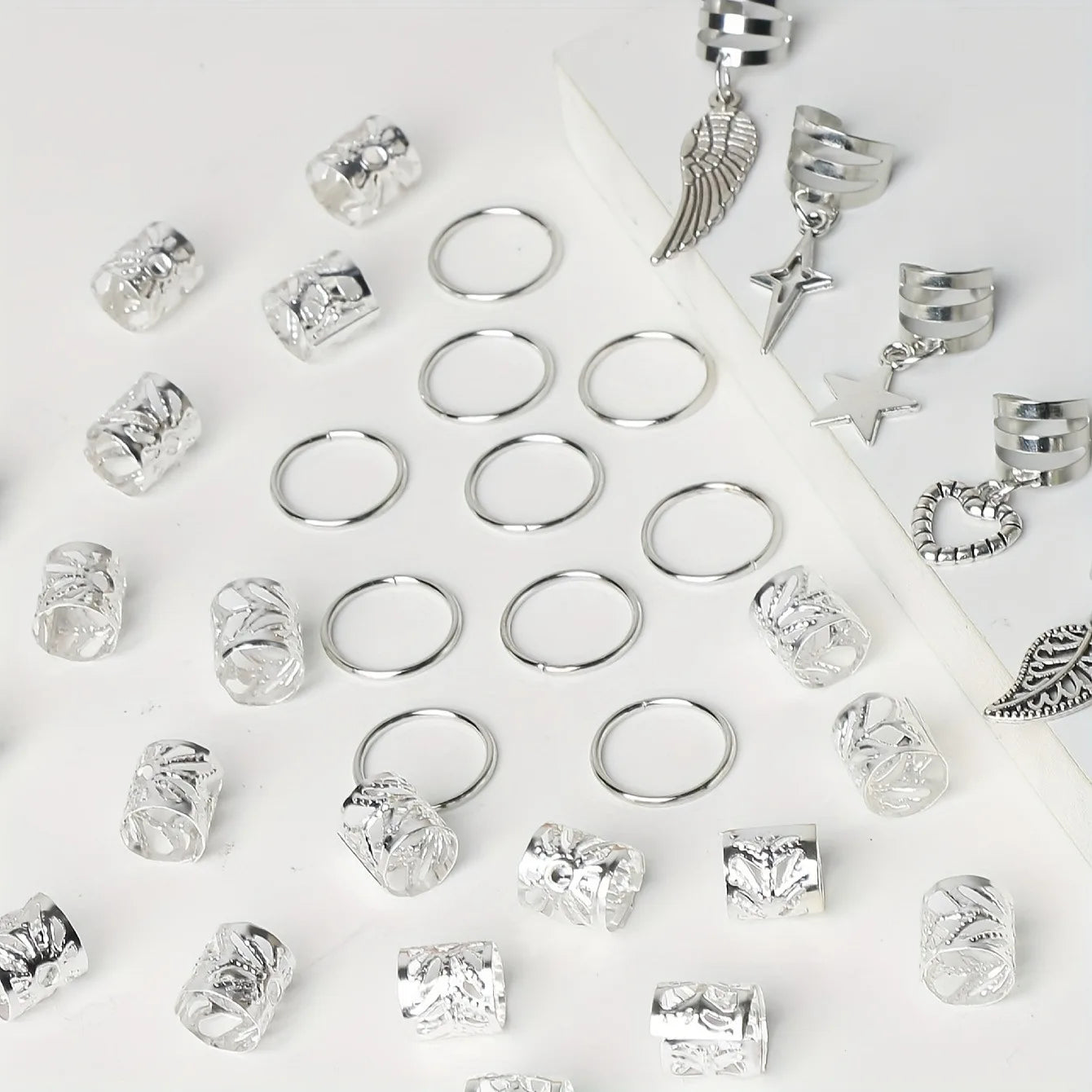 CowLost | 45pcs-alloy-braid-hair-ring-dreadlock |14
